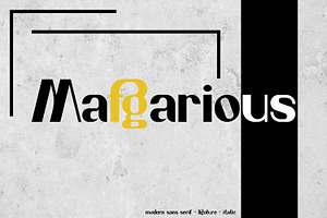Mafgarious sans serif