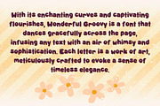 Wonderful Groovy - Handwritting, a Handwritten Font by Charmingbear59.design (Thumbnail 3 of 5)