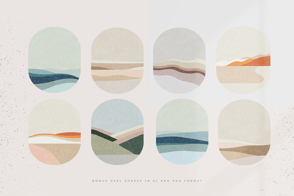 Modern Abstract Landscapes, a Texture Illustration by Basia Stryjecka (Photo 18 of 22)