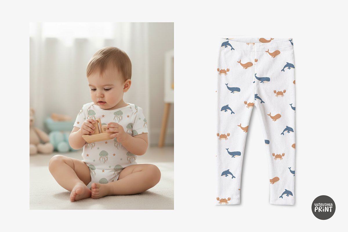 Seamless patterns for kids fabric, a Pattern Graphic by vatrushkaprint_store (Photo 8 of 10)
