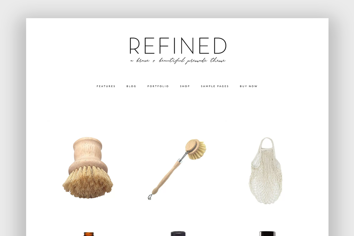 Refined Wordpress Theme, a WordPress Template by brave + beautiful designs (Photo 1 of 5)