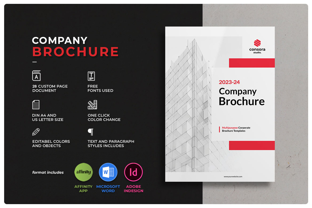 Company Profile Brochure, a Brochure Template by StudioGraficso (Photo 1 of 10)