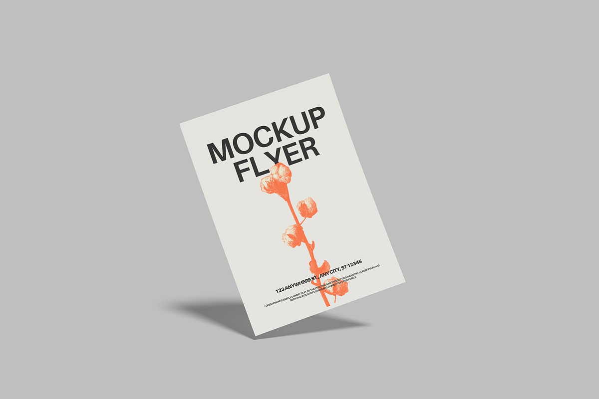 Single Flyer Floating Set, a Books & Magazine Mockup by Lxadesign (Photo 6 of 10)