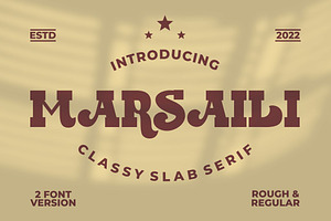 Marsaili - Retro Slab Serif Font