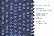 Blueberry stripes- Set patterns, a Pattern Graphic by Yummy (Thumbnail 2 of 9)