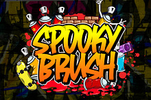 Spooky Brush | Graffiti Brush Font