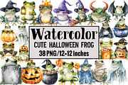 Cute Halloween Frog, an Illustration by Design Market (Thumbnail 1 of 3)