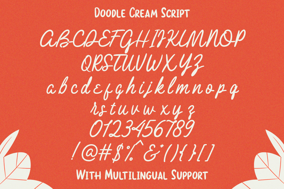 Doodle Cream - Handwritten Font Duo, a Handwritten Font by Littlehand (Photo 10 of 10)