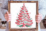Christmas Line Art Png - Tree, an Illustration by SinaCreation (Thumbnail 4 of 7)