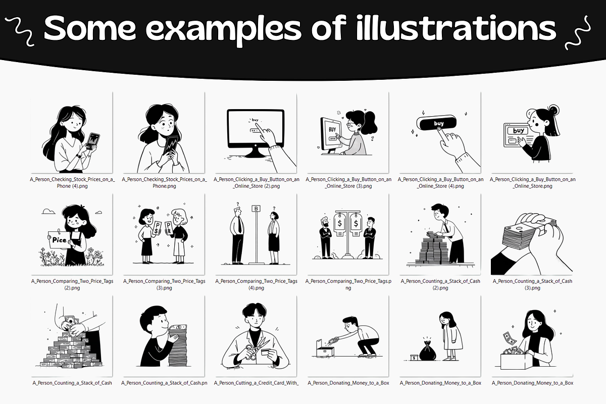 Notion Style Finance Illustrations, a Finance Illustration by DaisyStudio (Photo 8 of 10)