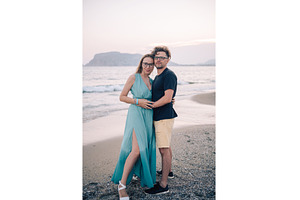 Happy Couple Embracing on a Sandy, a Person Photo by Jan Jack Russo Media