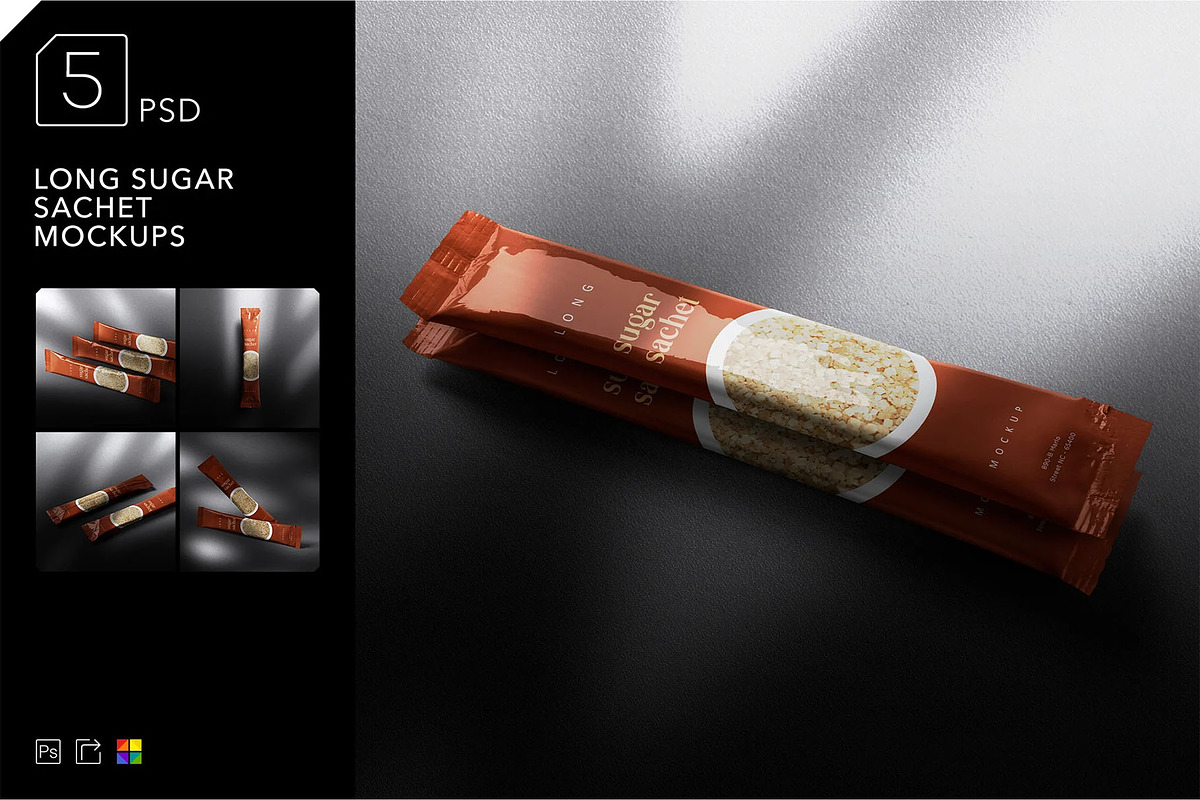 Sachet mockup, a Packaging Mockup by megostudi0 (Photo 1 of 7)