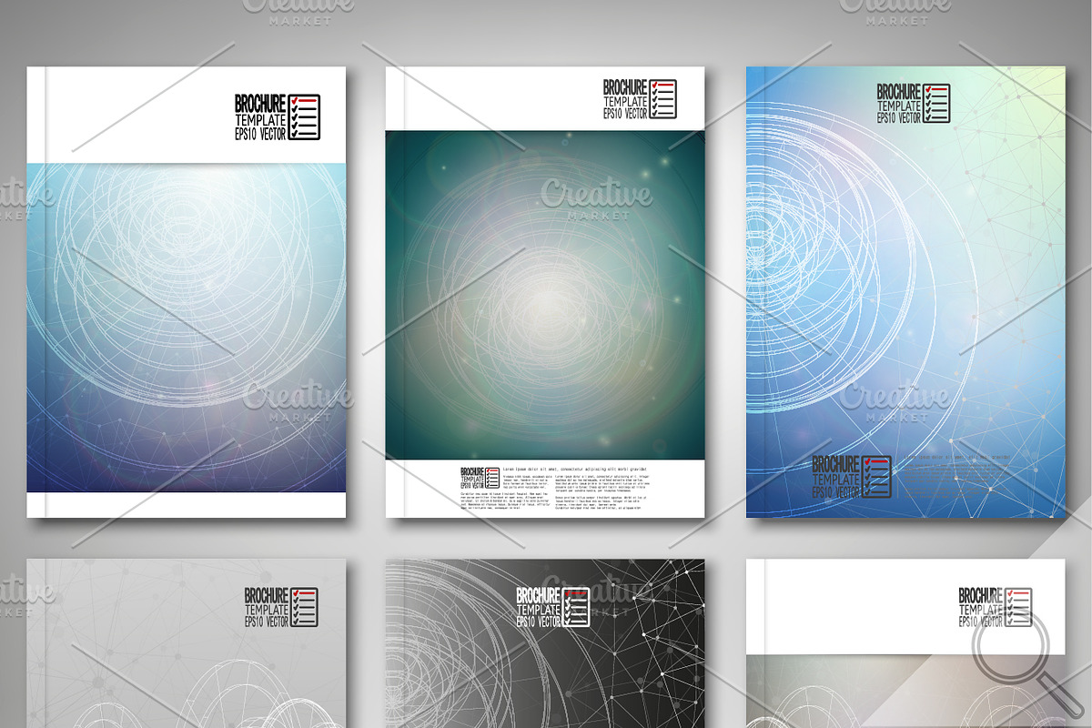 Science brochure or flyer templates, a Work Illustration by VectorShop (Photo 2 of 5)