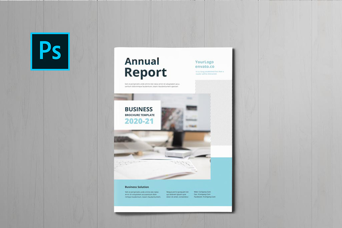 Annual Report Brochure, a Brochure Template by New Lines (Photo 1 of 8)
