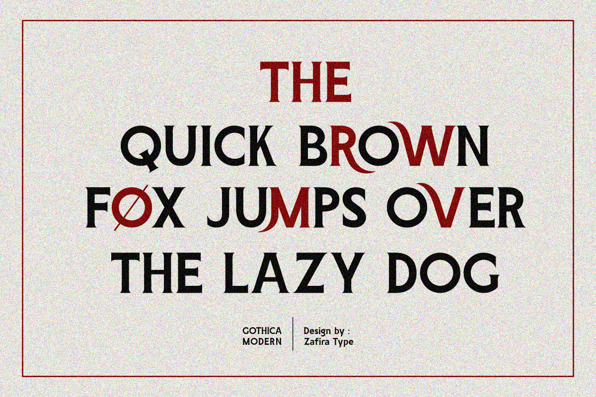 Gothica Modern Gm, a Serif Font by Zafiratype (Photo 10 of 15)