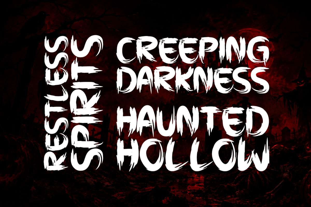 Evil Roar Typeface, a Handwritten Font by Seemly Fonts (Photo 2 of 6)