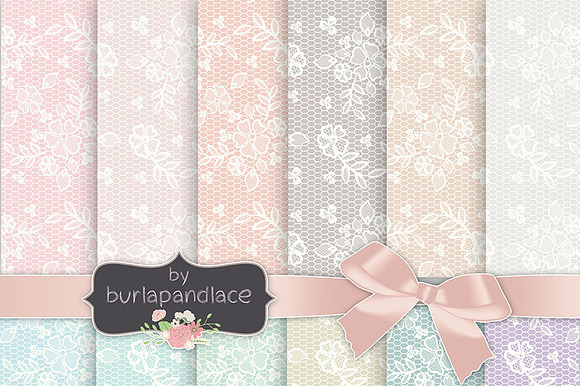 Lace pattern pastel color preview 2