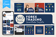 Forex Trading Canva Templates, a Social Media Template by Viral Content Design (Thumbnail 1 of 9)