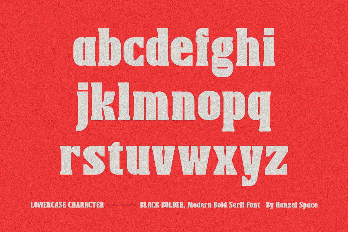 Black Bolder - Modern Serif Font, a Serif Font by HanzelSpace Studio (Photo 9 of 10)