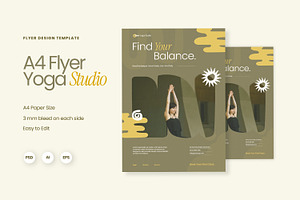 Yoga Studio - Flyer, an Invitation Template by Fannan Studio