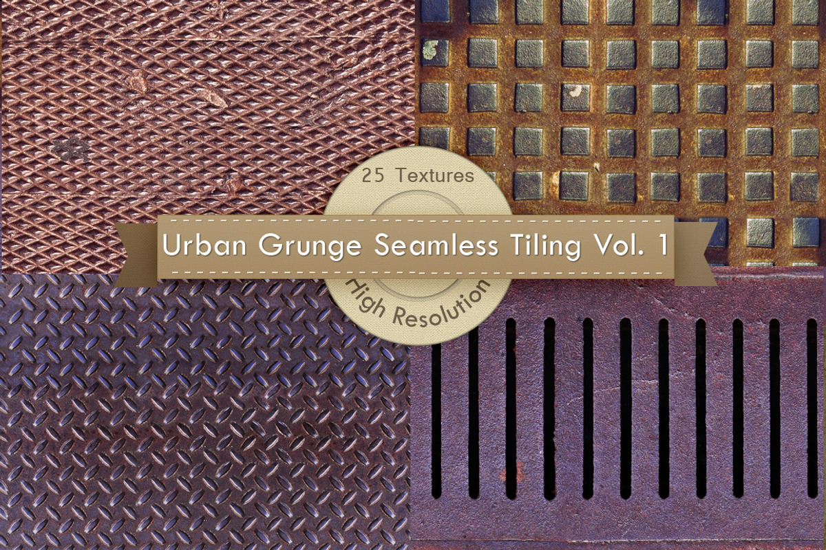 Urban Grunge Tiling Textures preview 2