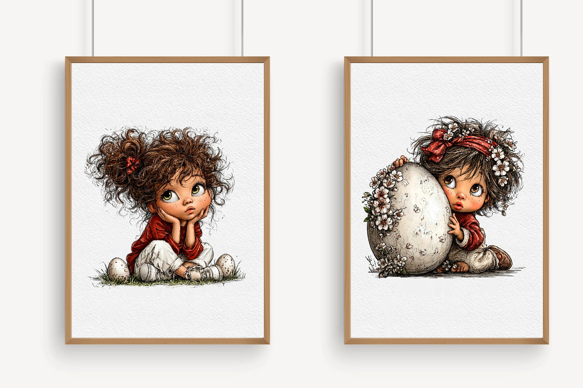 Easter Kids Clipart, an Illustration by Libby Wishes (Photo 6 of 6)