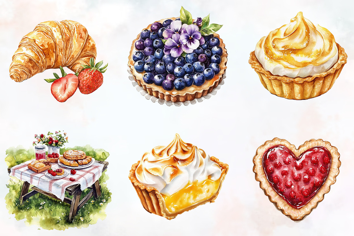 Summer Baking Clipart, an Illustration by RobertsArt (Photo 4 of 7)