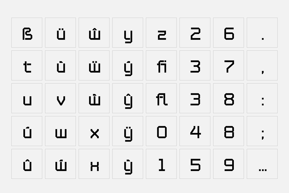 Flip - Square font, a Sans Serif Font by SelfBuild Type (Photo 10 of 12)