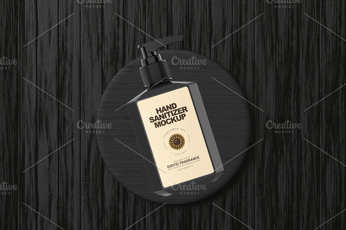 Hand Sanitiser Mockup, a Packaging Mockup by Dev.Rawat21 (Photo 2 of 3)