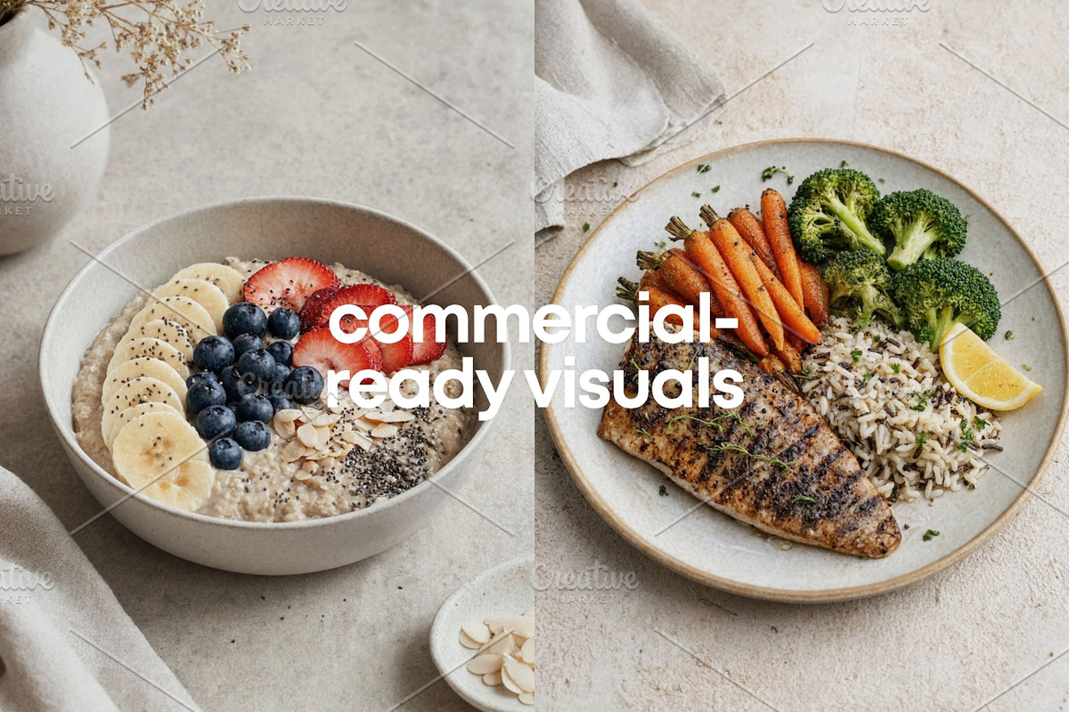 Healthy Food Stock Photos Bundle, a Food & Drink Photo by Selenique Studio (Photo 5 of 10)