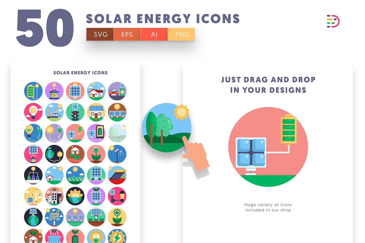50 Solar Energy Icons, an Icon by Dighital (Photo 5 of 10)