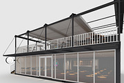 3D Model Container Cafe 15, an Architecture 3D Model by SR 3D Visual (Thumbnail 12 of 21)