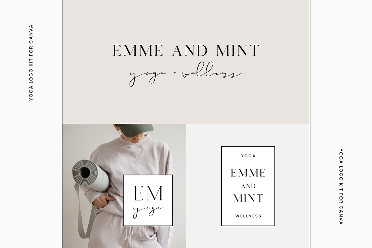 Yoga Logo Kit | Canva, a Branding & Logo Template by Erin Cassidy (Photo 1 of 10)