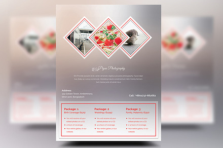 Photography Pricing Flyers