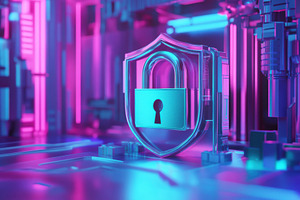 Cyber security concept featuring a d, a Photo by Iftikhar Alam