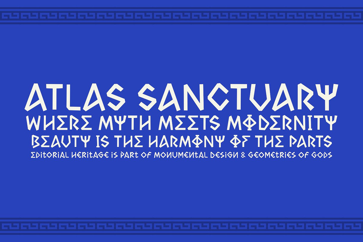 GROMANS – Modern Greek Display Font, a Font by TypeTasty Font (Photo 7 of 9)