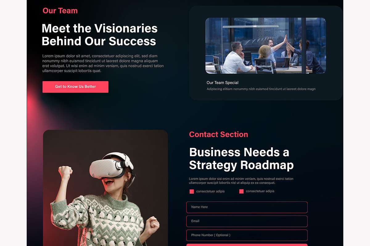Business Agency Landing Page Design, a Landing Page Template by MightyDesign (Photo 5 of 9)