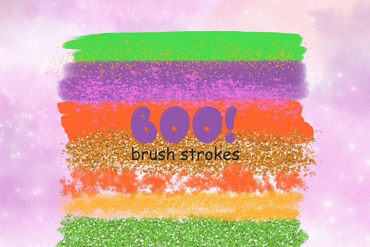 Boo Brush Strokes, an Object Illustration by GlamArtZhanna (Photo 1 of 3)
