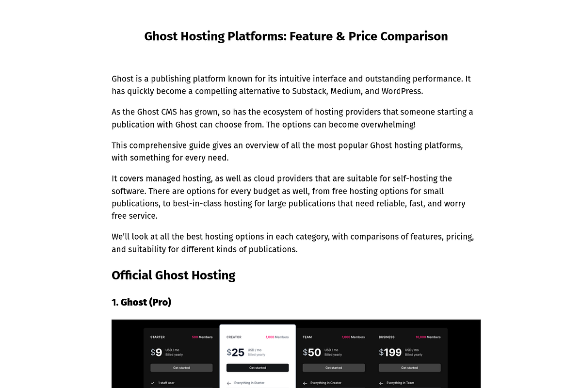 Standalone — single-page Ghost theme, a Websites & App Template by Curiositry (Photo 1 of 3)