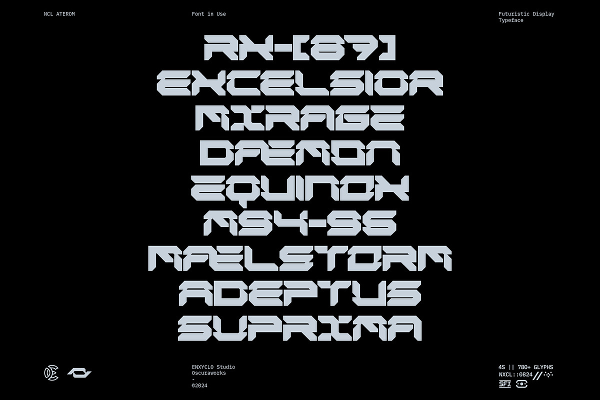 NCL Aterom, a Sans Serif Font by Enxyclo Studio (Photo 6 of 7)