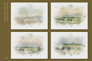 Mysterious Watercolor Landscapes 2, a Background Graphic by Suna Kosem (Thumbnail 6 of 14)