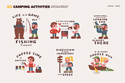 50 Camping Activities, an Illustration by monkik (Thumbnail 16 of 21)