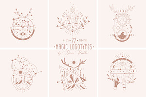 'MAGIC MOON' 22 LOGO TEMPLATES