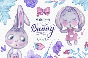 Bunny. Watercolor Сollection