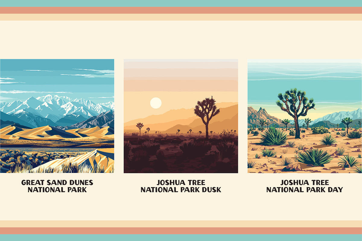 National Park Poster Illustrations, a Decorative Illustration by Vicarel Studios (Photo 16 of 23)