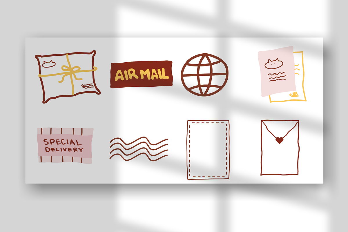 20+ Mail Illustration Set, an Object Illustration by The Journey Atelier (Photo 7 of 9)