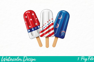 4th of July Sublimation Design, an Illustration by Watercolor design
