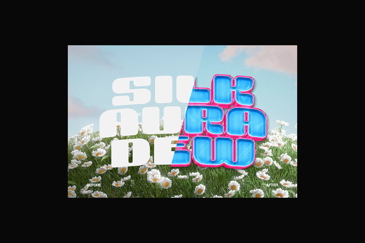 Dreamy Puffy Candy Cloud Text Effect, a Layer Style Add-On by Matsero (Photo 4 of 4)