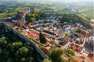 Aerial view of Obidos with historic, an Architecture Photo by Nature and travel