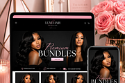 Hair Shopify theme with banners, a Shopify Template by WeBuildBrand (Thumbnail 1 of 6)
